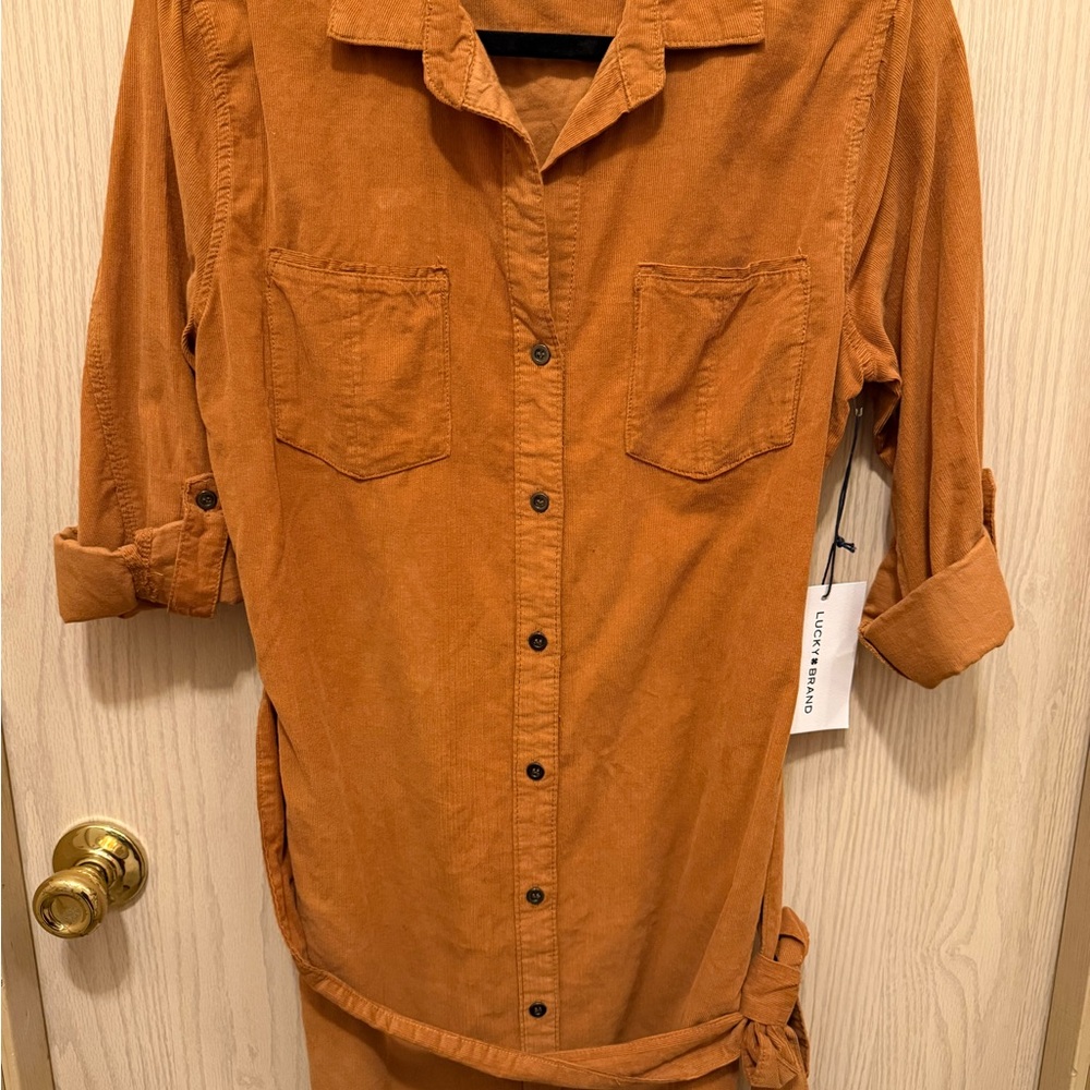 Lucky Brand Terracotta Corduroy Shirt